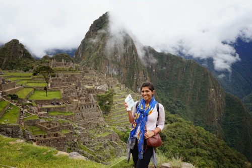 At Machu Pichu, with my passport